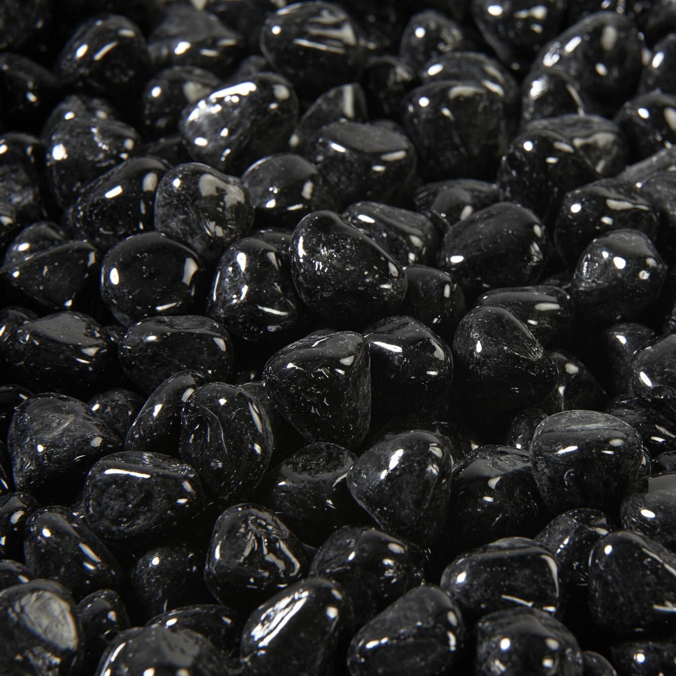 The Outdoor GreatRoom Company Large Fire Glass Diamonds - Black - No Flame thumbnail