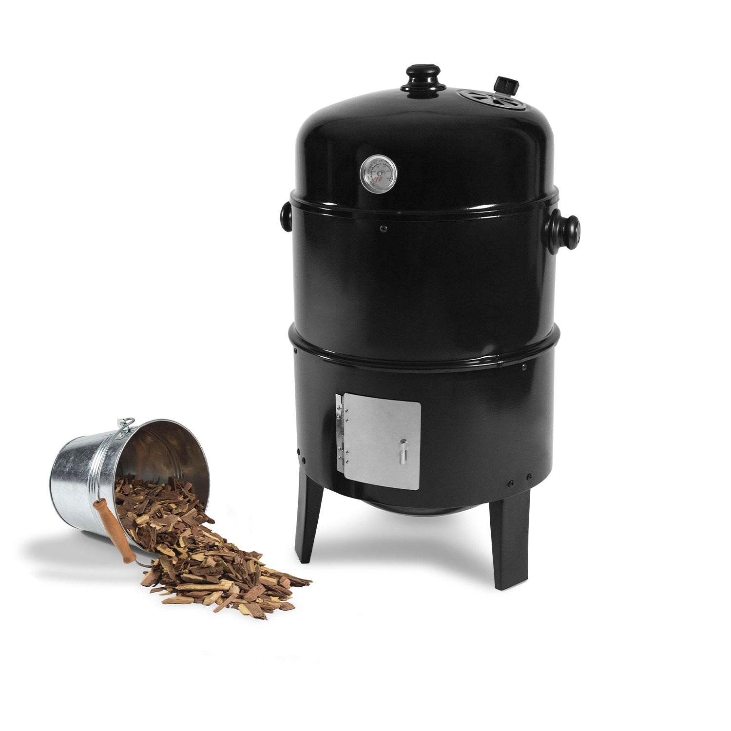 GrillPro 31816 Traditional Charcoal Smoker - Charcoal - White Background thumbnail