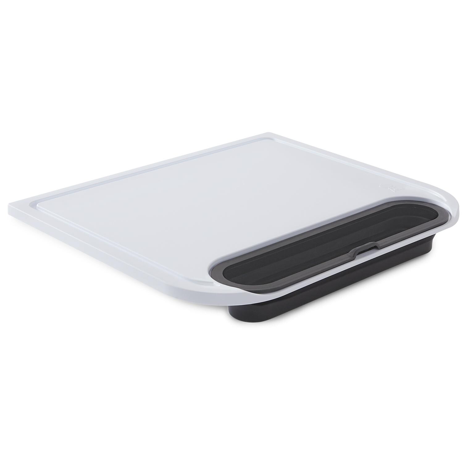 Weber 7032 Cut & Catch Cutting Board - Left-Side Angled View thumbnail