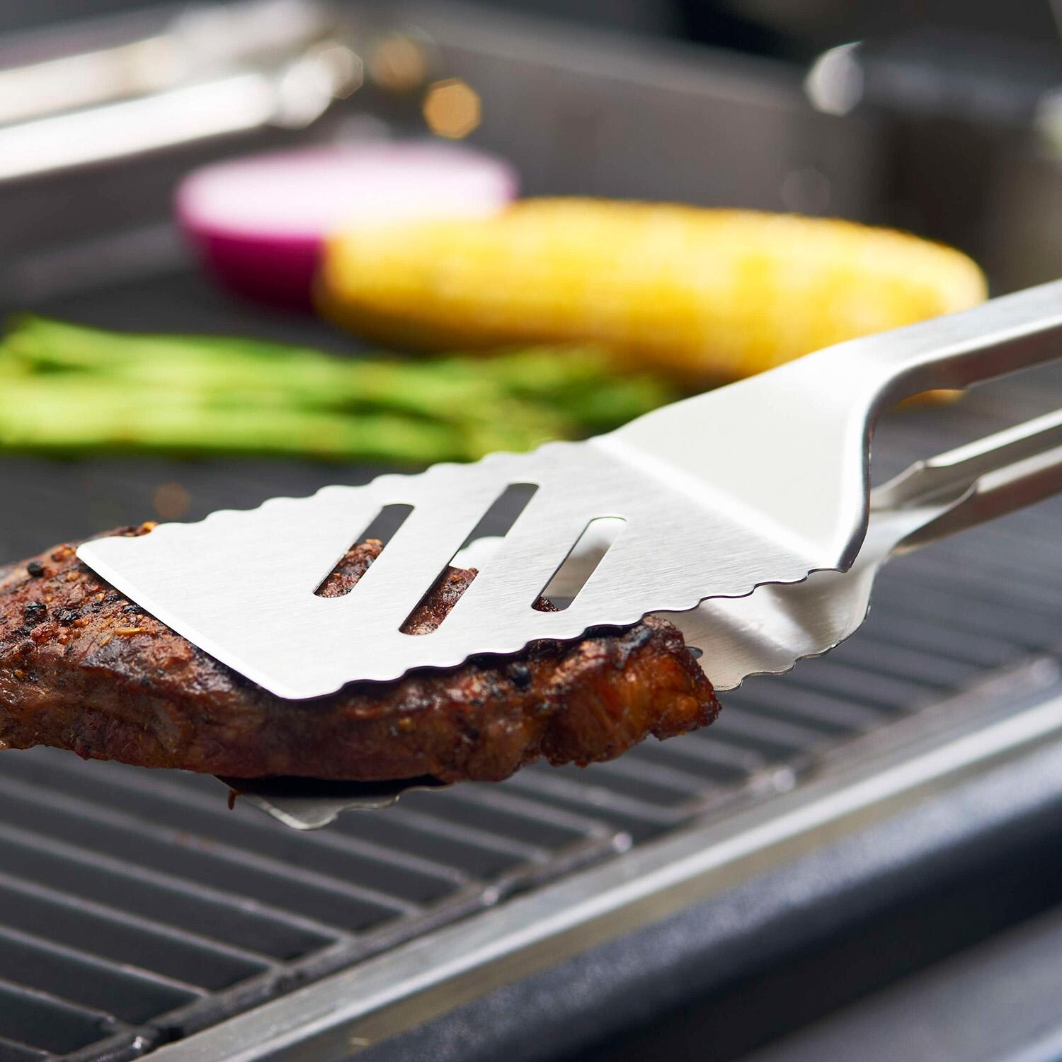 GrillPro Stainless Steel Tongs/ Turner Combination - 40240 - Tongs - Lifestyle thumbnail