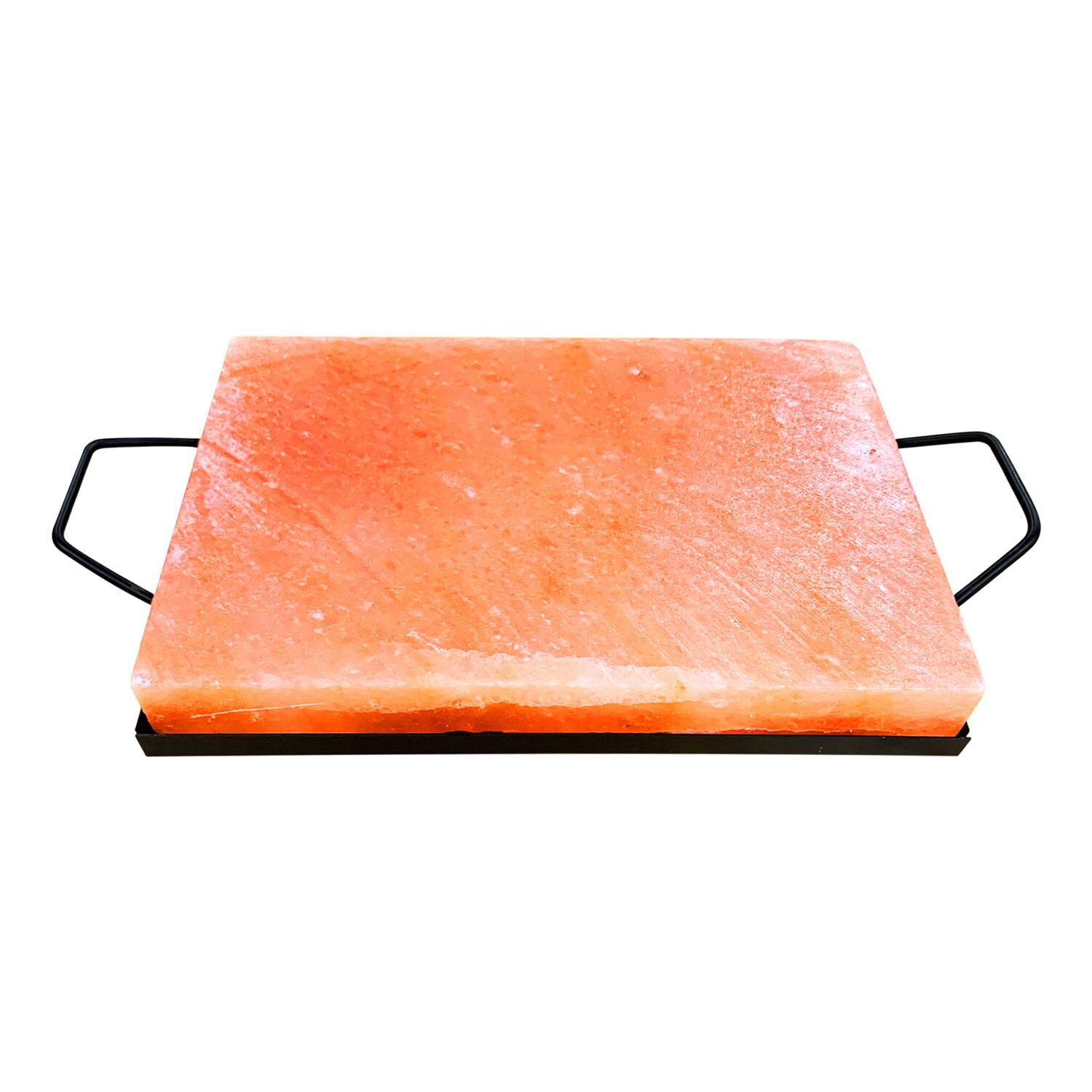 Outset Pink Himalayan Salt Plank W/ Holder Tray - Detail 1 thumbnail