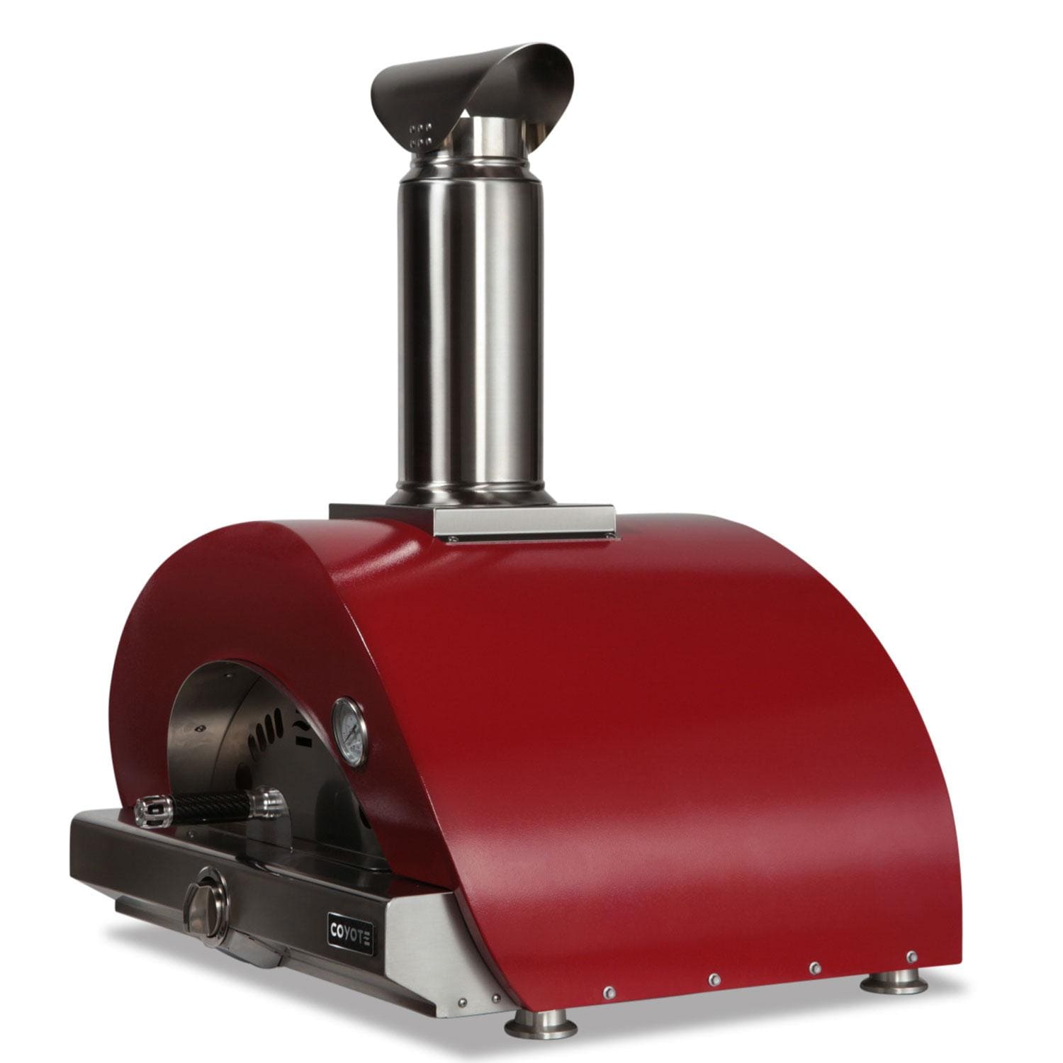Coyote 30 Inch Hybrid Natural Gas Pizza Oven - Red