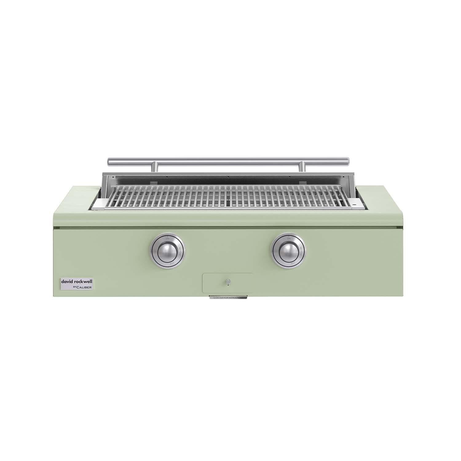 Caliber CRG-42BN00-A-129-H04 42-in Natural Gas Built-In Rockwell Grill - Sage w/ Stainless Steel Hardware - White Background thumbnail