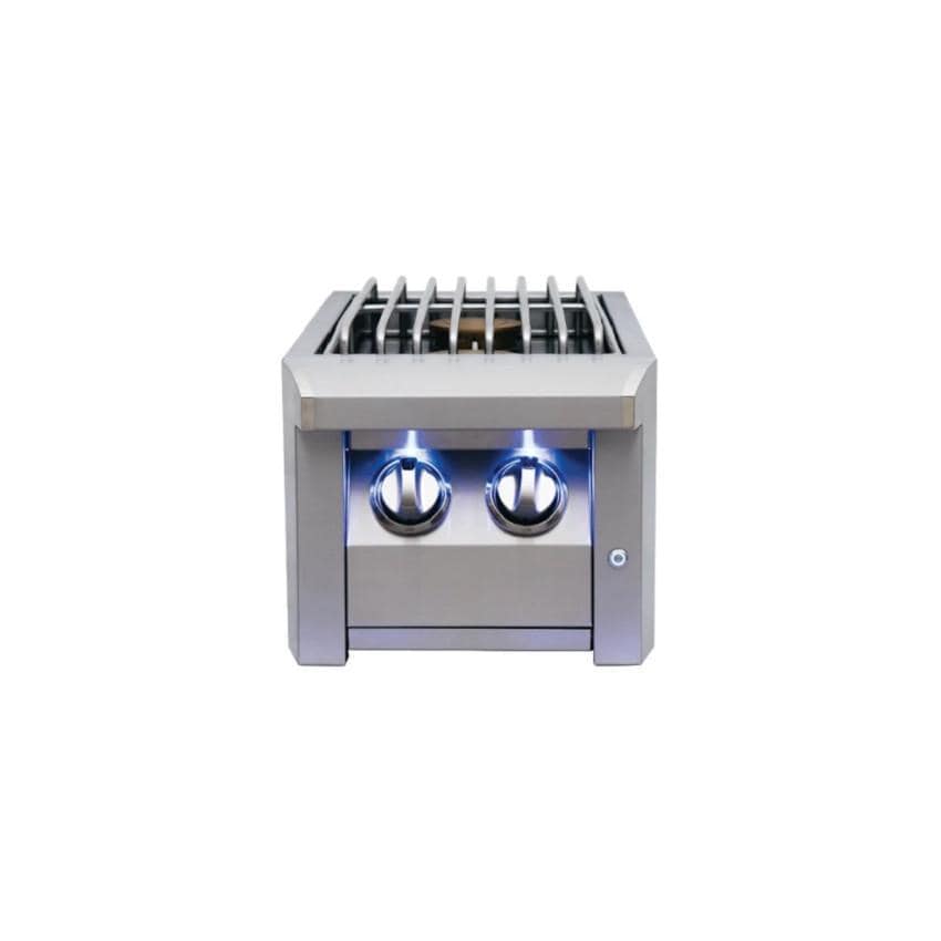 American Renaissance Grill by RCS ASBSSB LP Built-In Propane Gas Double Side Burner - Control Lights On thumbnail