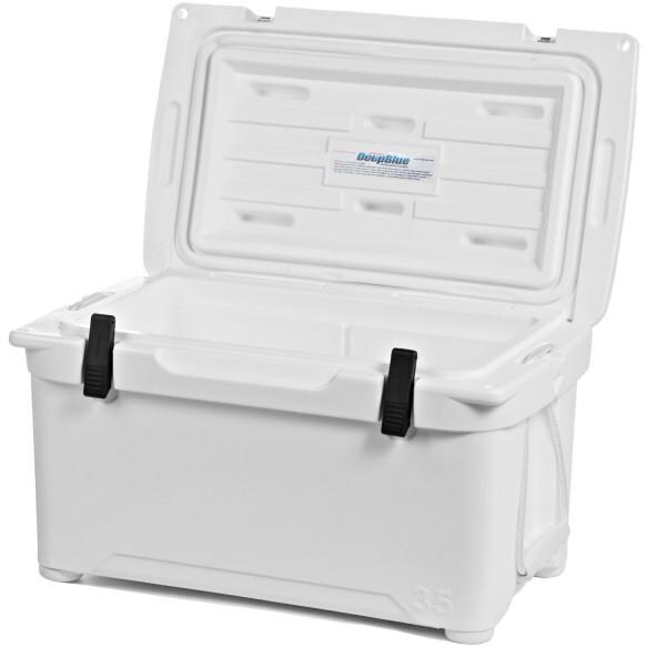 Engel 35-Quart DeepBlue Roto-Molded High-Performance Cooler - Right View Open thumbnail