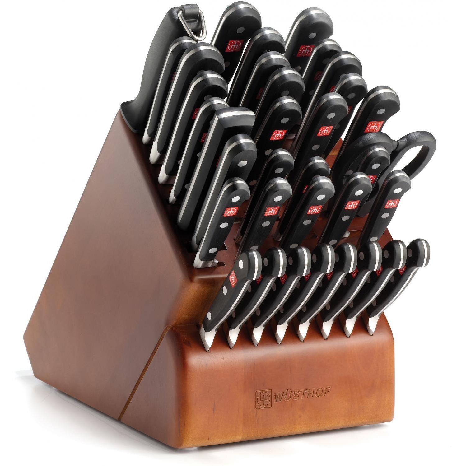 Wusthof Classic 36Piece Knife Block Set Cherry 8736 BBQGuys