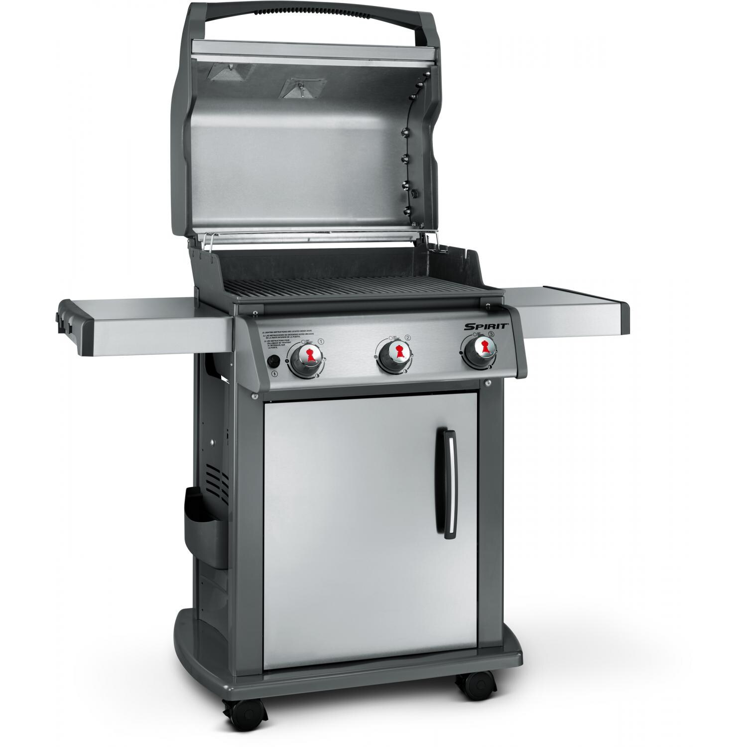 Weber Spirit SP-310 Freestanding Propane Gas Grill - Lid Open thumbnail