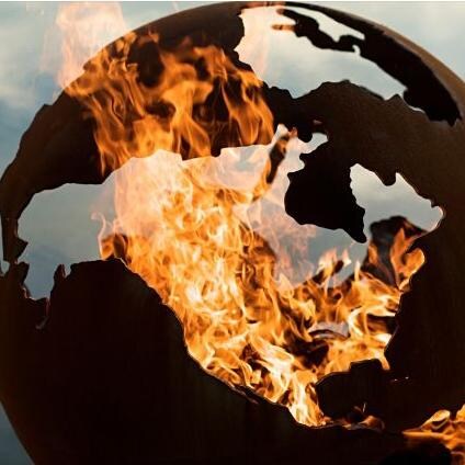 Fire Pit Art Third Rock 36-Inch Wood Burning Fire Pit - Continent Detail thumbnail