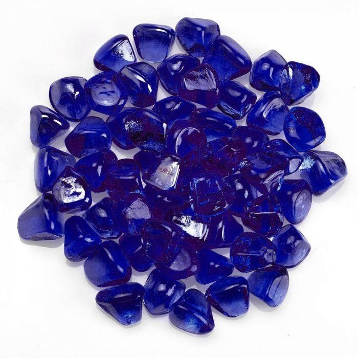 BBQGuys Signature ZIR-MIDBLLST-10 1-Inch Midnight Blue Luster Zircon Beads - Top View thumbnail