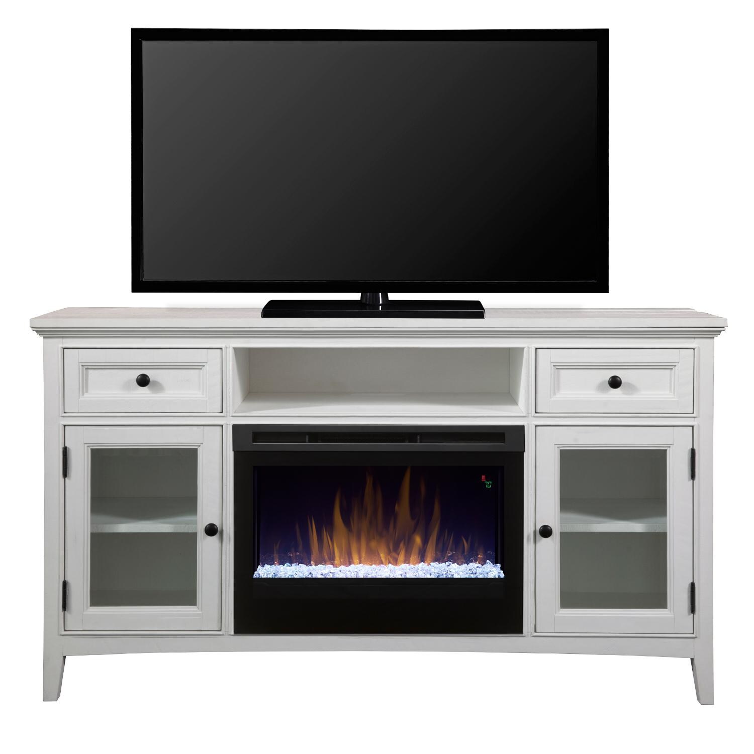 Dimplex Sophia 62-Inch Electric Fireplace Media Console - Acrylic Ice Embers - Ivory - GDS25G5-4400IV thumbnail