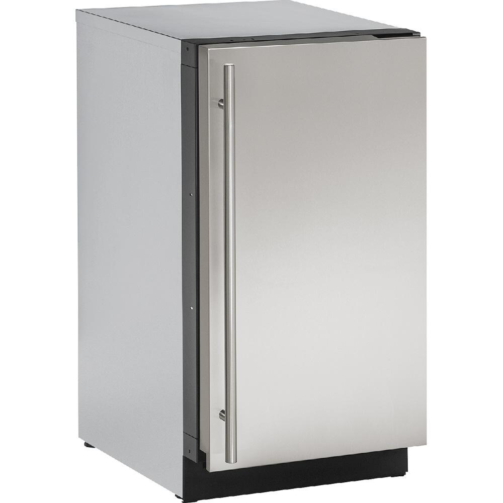 U-Line 18-Inch 3.4 Cu. Ft. Built-In / Freestanding Refrigerator - Stainless Steel - U-2218RS-00B thumbnail