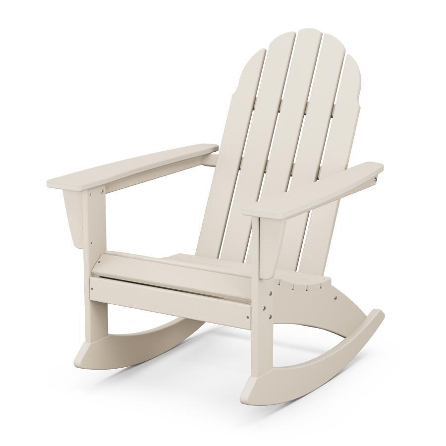 POLYWOOD ADR400SA Vineyard Adirondack Rocking Chair in Sand thumbnail