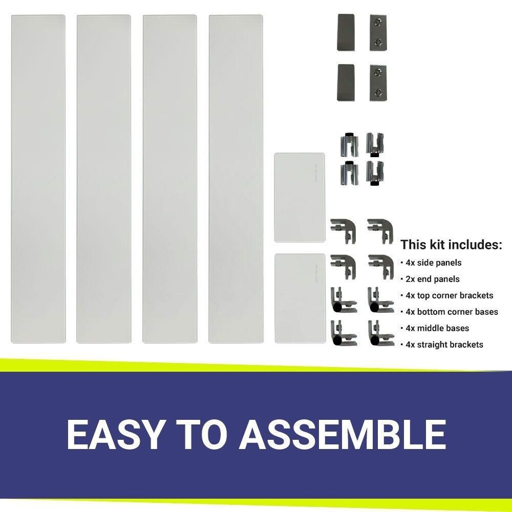 BBQGuys Signature FG-LCB-72 Polished Glass Flame Guard For 72-Inch Linear Drop-In Fire Pit Pans - Components Listing thumbnail