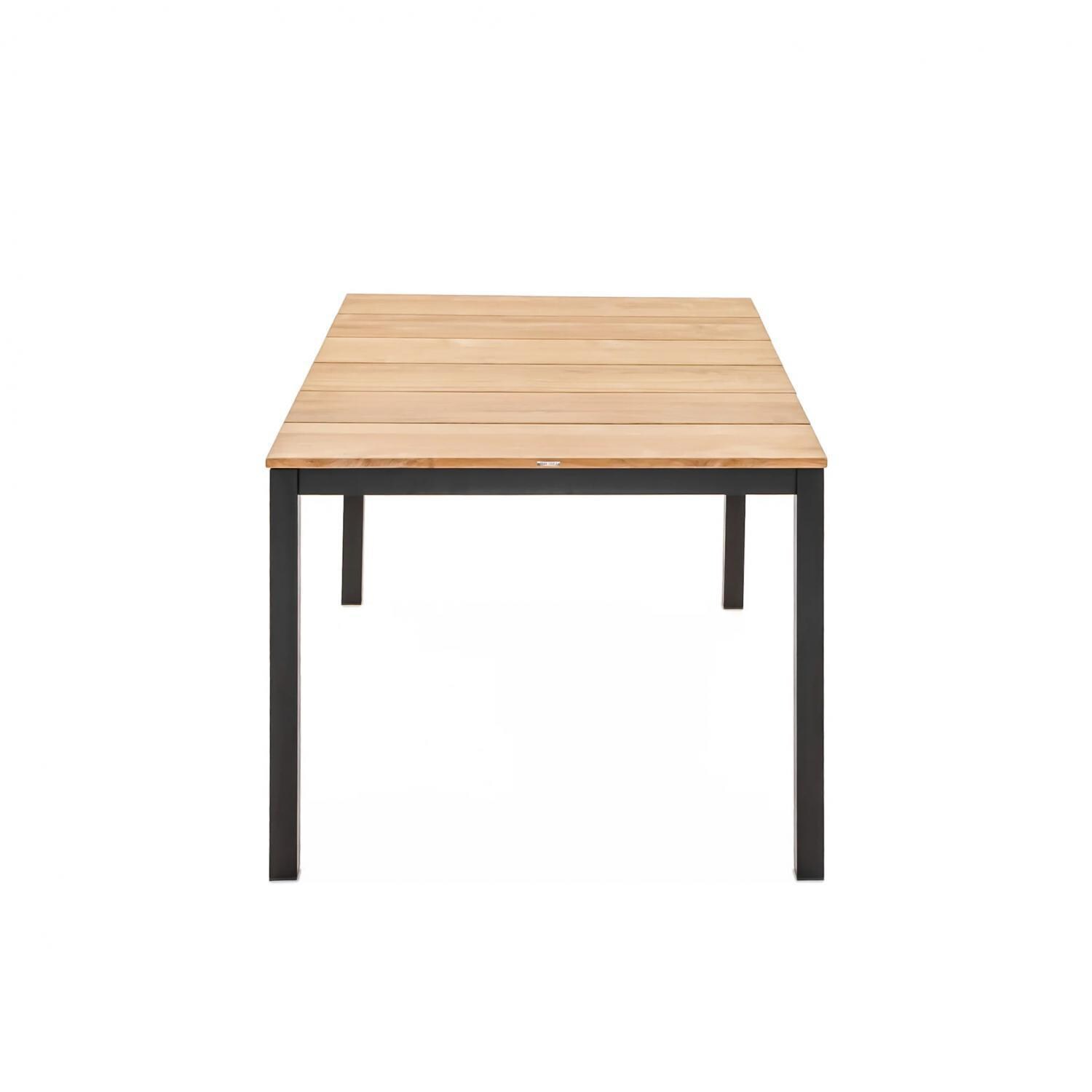 Teak + Table Barbados 60 Inch Rectangular Dining Table - Side - White Background thumbnail