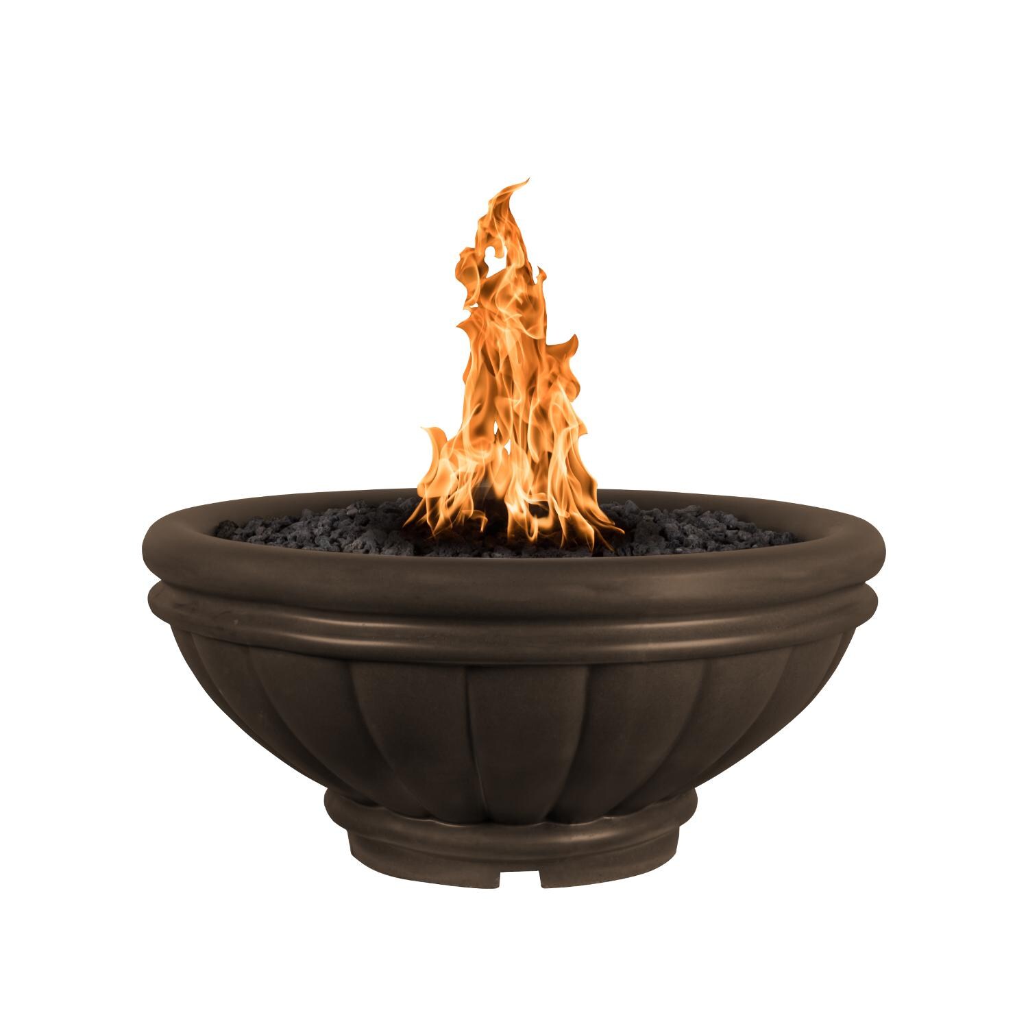 Chocolate Round Roma 24 inch GFRC Fire Pit thumbnail