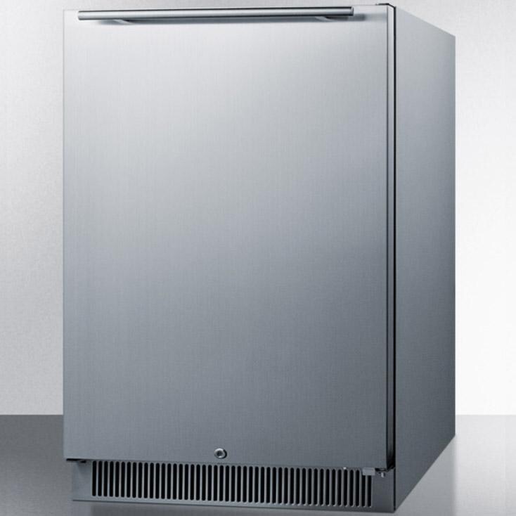 Summit 24-Inch 5.5 Cu. Ft. Outdoor Compact Refrigerator - Right Angle View thumbnail
