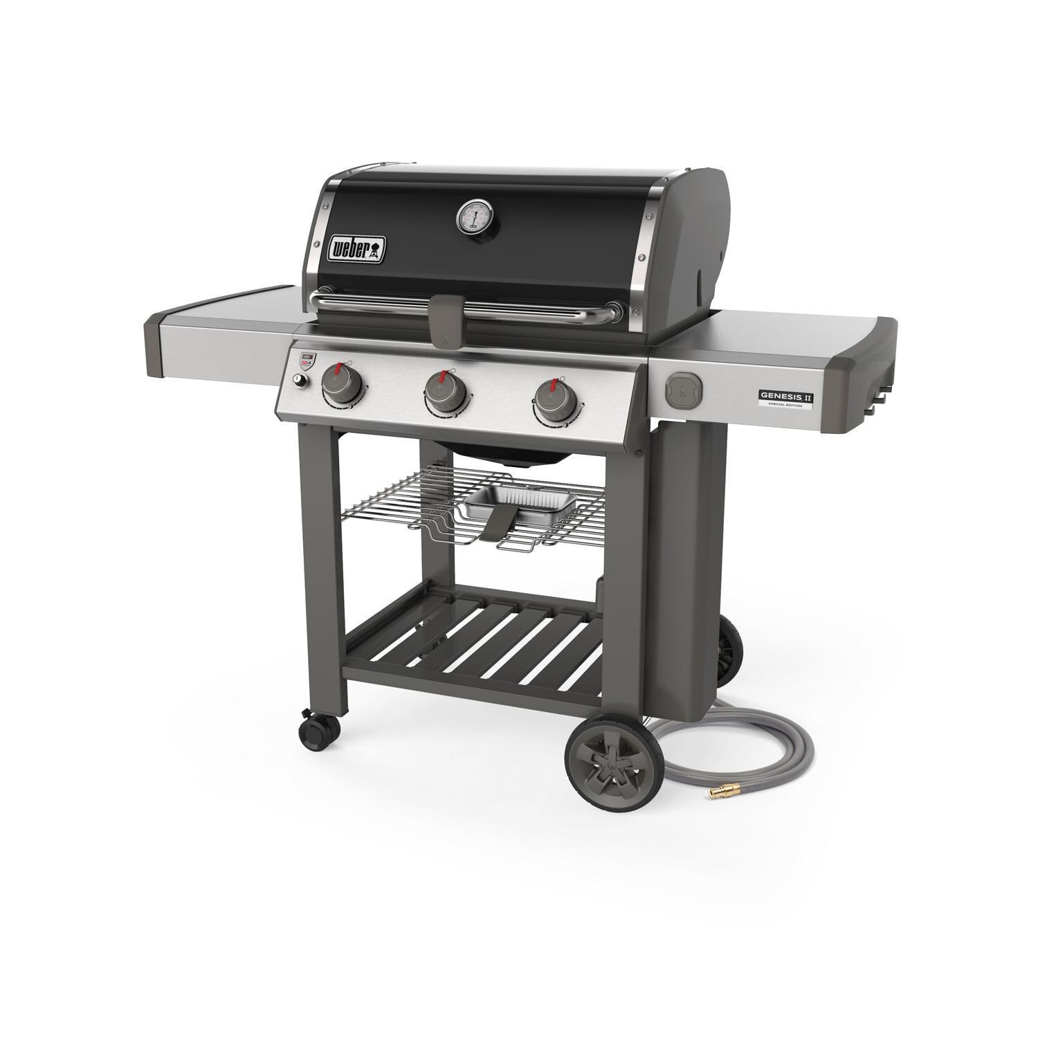 Weber Genesis II 66011201 SE-310 Special Edition Natural Gas Grill - Black (2019) - Right-Side Angled View thumbnail