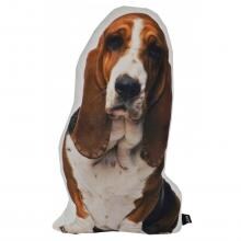 Basset Hound Dog Shaped Outdoor Throw Pillow By Lava Pillows - 15 X 11