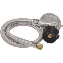Bayou Classic 36 Inch Stainless Braided Hose With Low Pressure Regulator