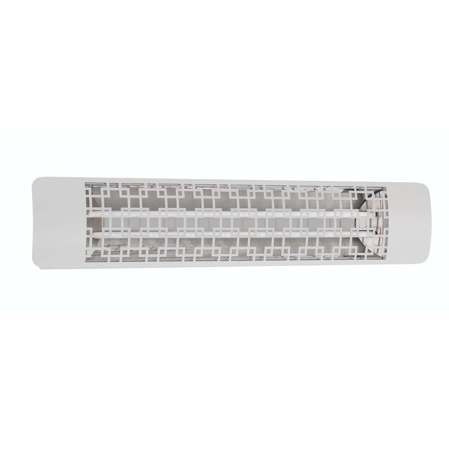 Eurofase Brix Series 39-Inch 4000 Watt Dual Element 277V Electric Infrared Patio Heater - White - EF40277W5