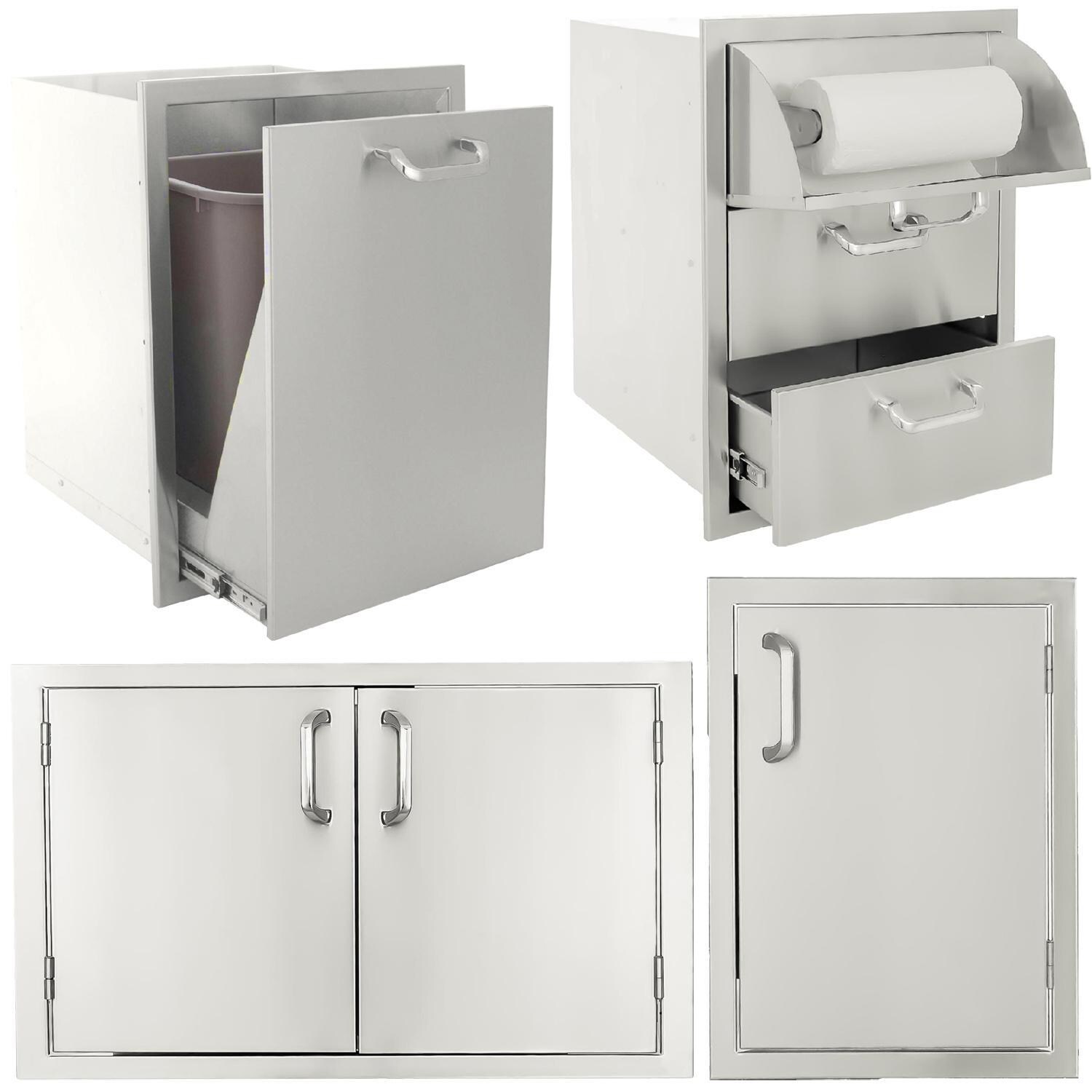 BBQGuys Signature Series 4-Piece Outdoor Kitchen Storage Package - DISCONTINUED