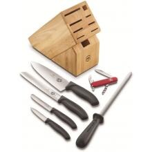 Victorinox Swiss Classic 7-Piece Knife Block Set With Waiters Pocket Knife image