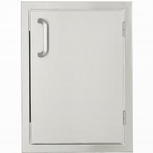 BBQGuys Kingston Series 14-Inch Stainless Steel Right-Hinged Single Access Door - Vertical image