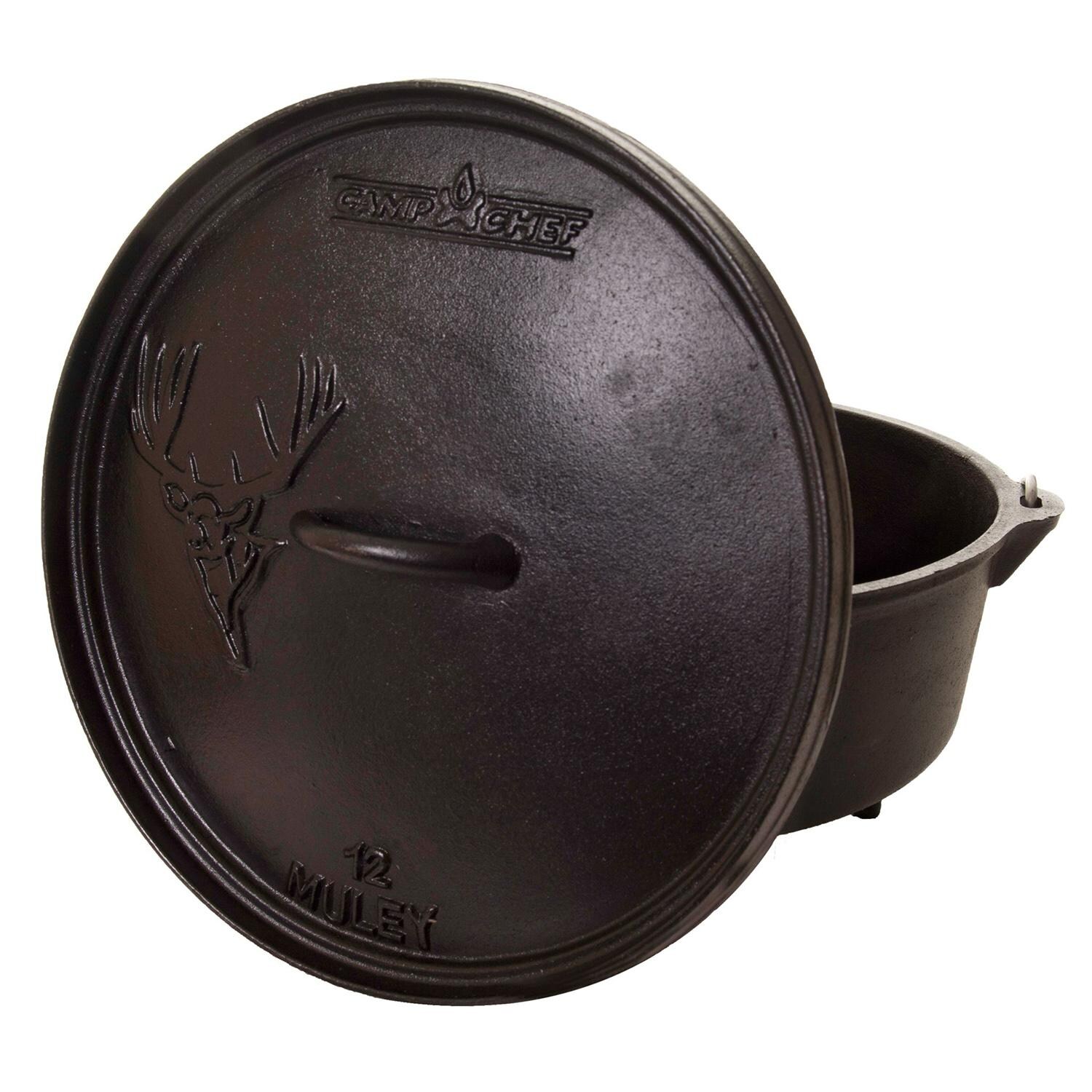 Camp Chef 6Quart Seasoned Cast Iron Dutch Oven Standard SDO12