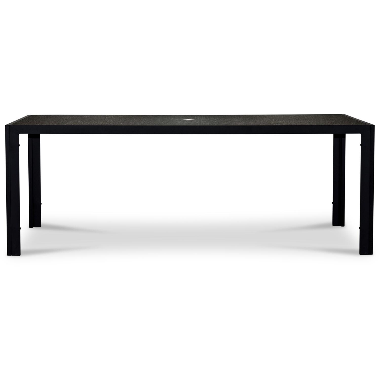 Spring Bay 9 Piece Dining Set in Black - Table - White Background thumbnail