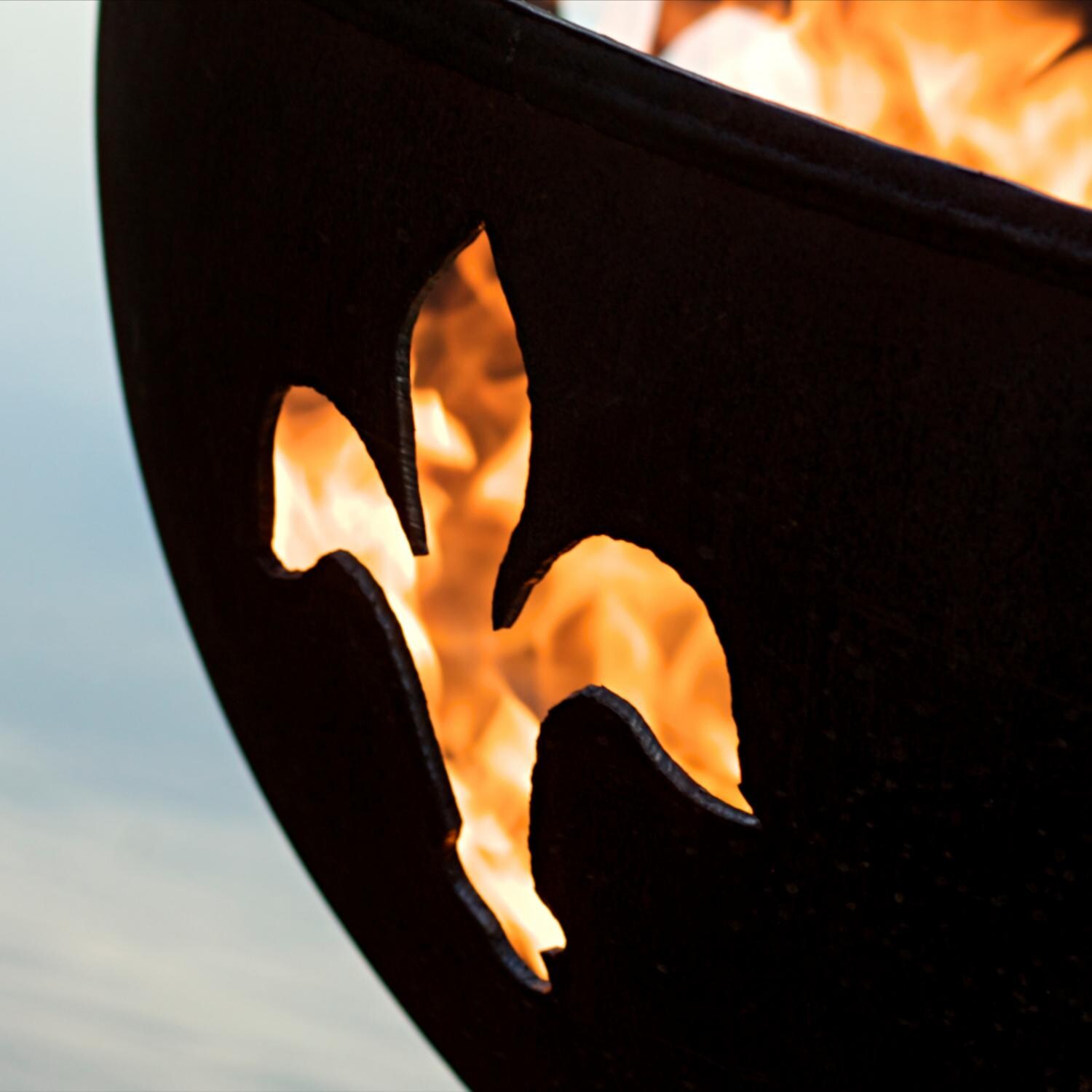 Fire Pit Art Fleur De Lis Fire Pit - Fleur de Lis Detail Shown thumbnail