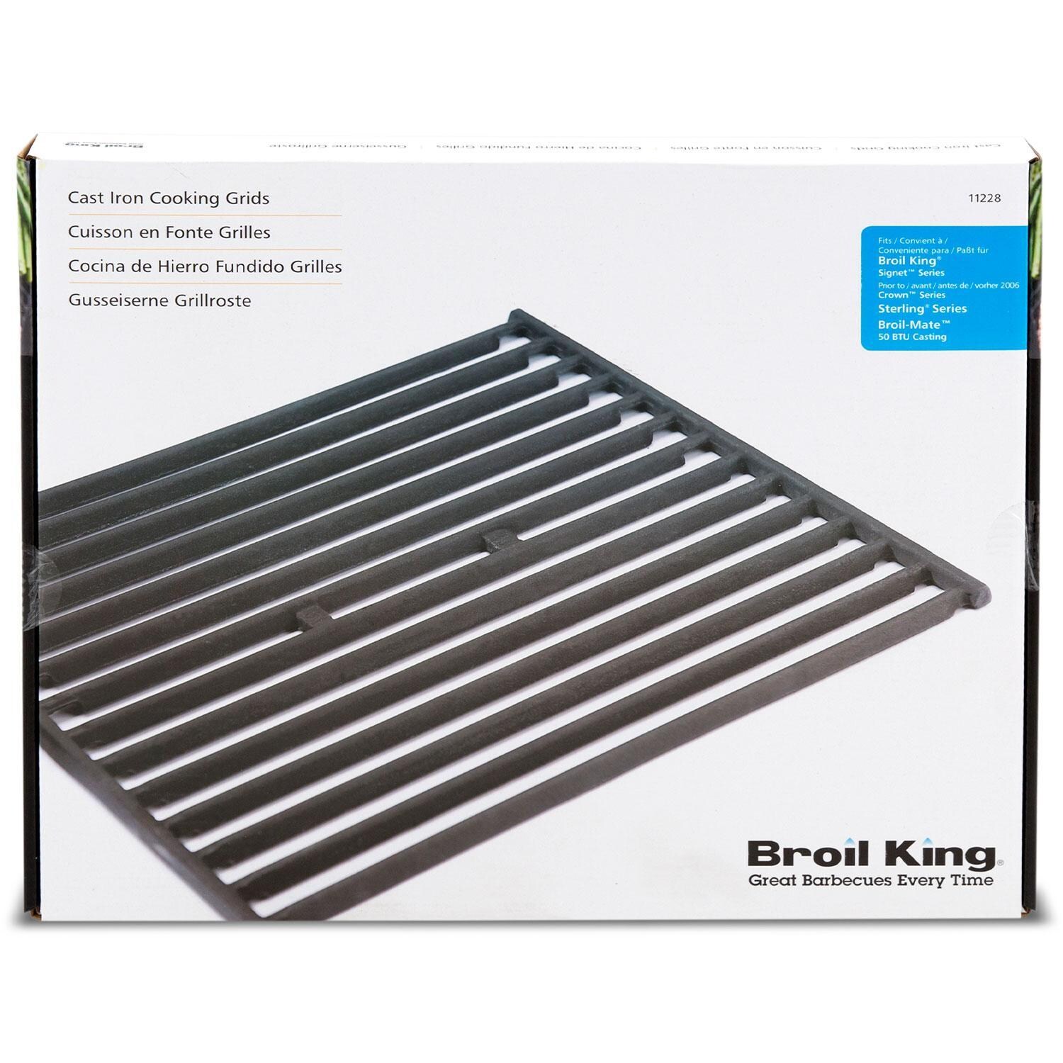Broil King 11228 2 Pc Cast Iron Cooking Grids for Signet Series - Packaging Box - White Background thumbnail
