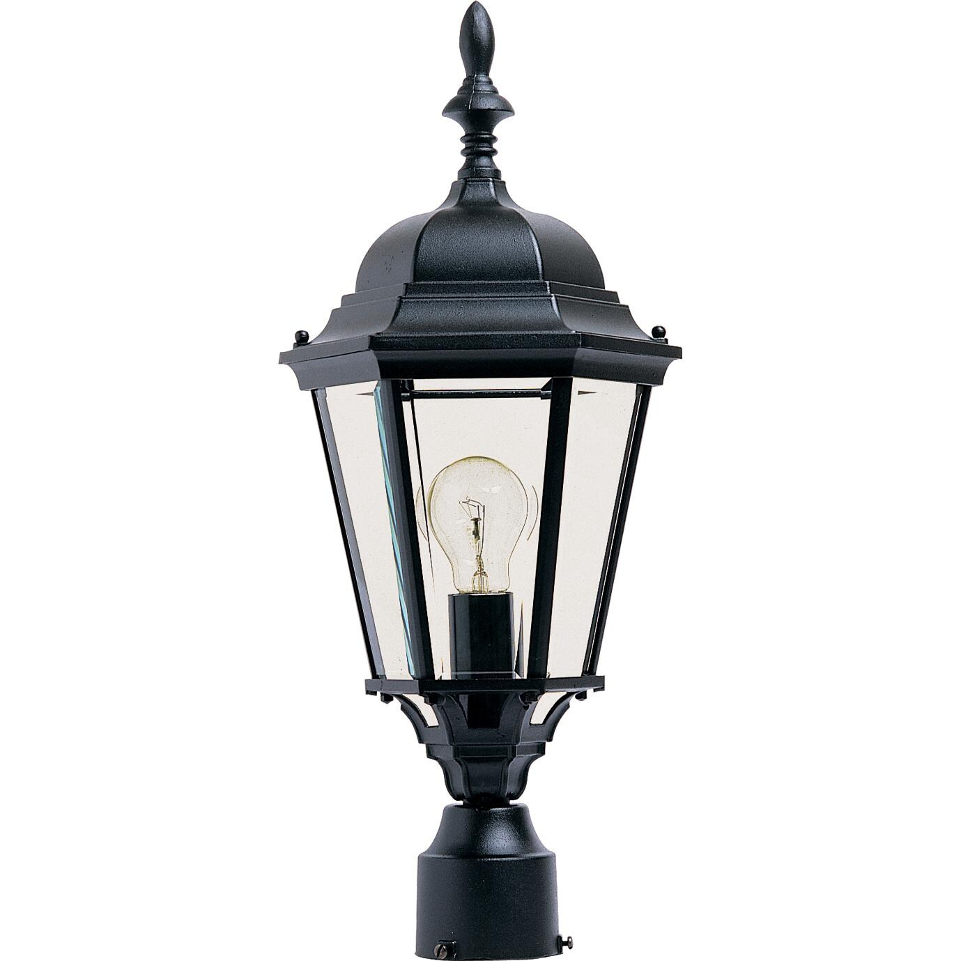 Maxim Westlake One Light 21-Inch Outdoor Post Light - Black - 1005BK