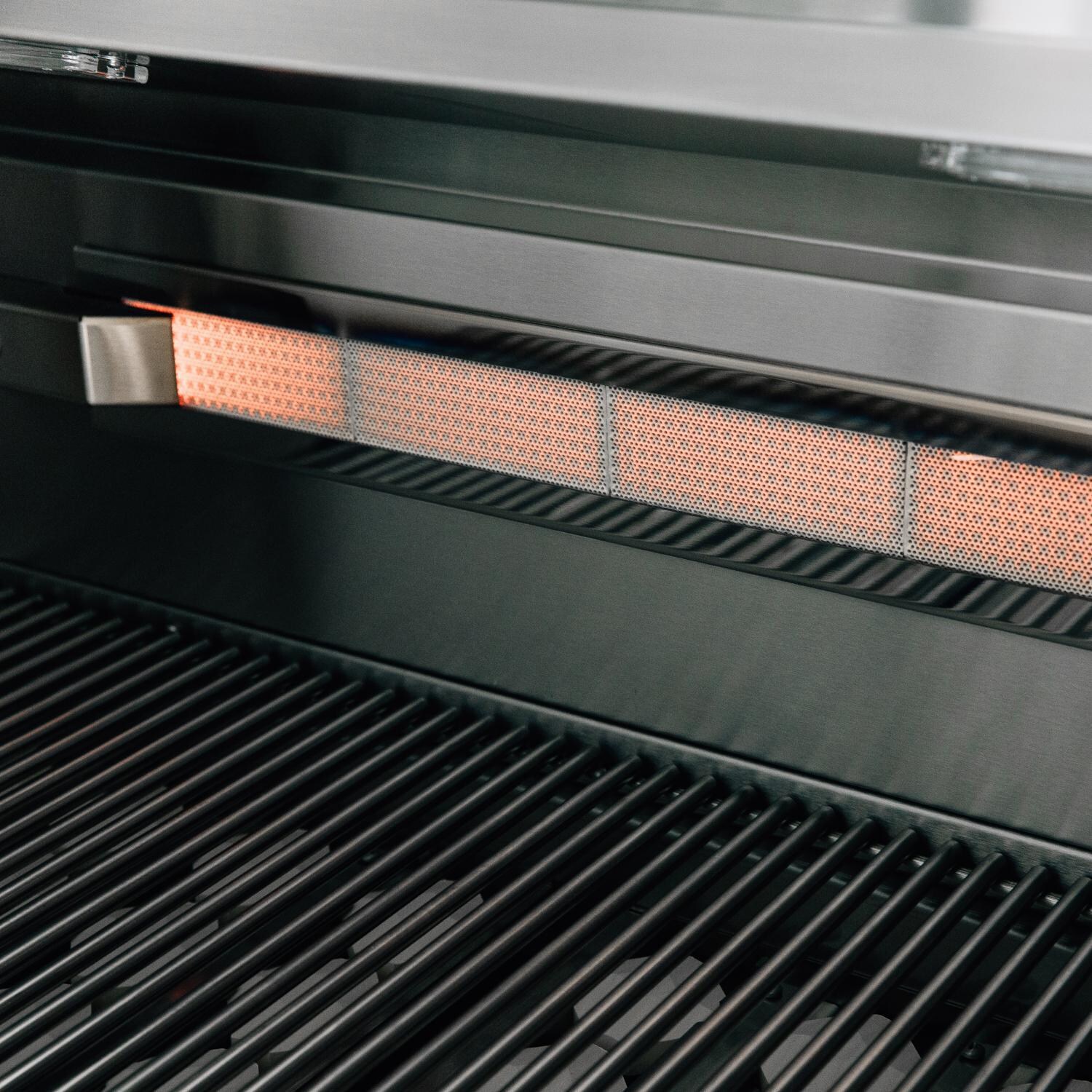 American Made Grills EST36-LP Estate 36-Inch 3-Burner Built-In Propane Gas Grill - Rotisserie Back Burner Lit thumbnail