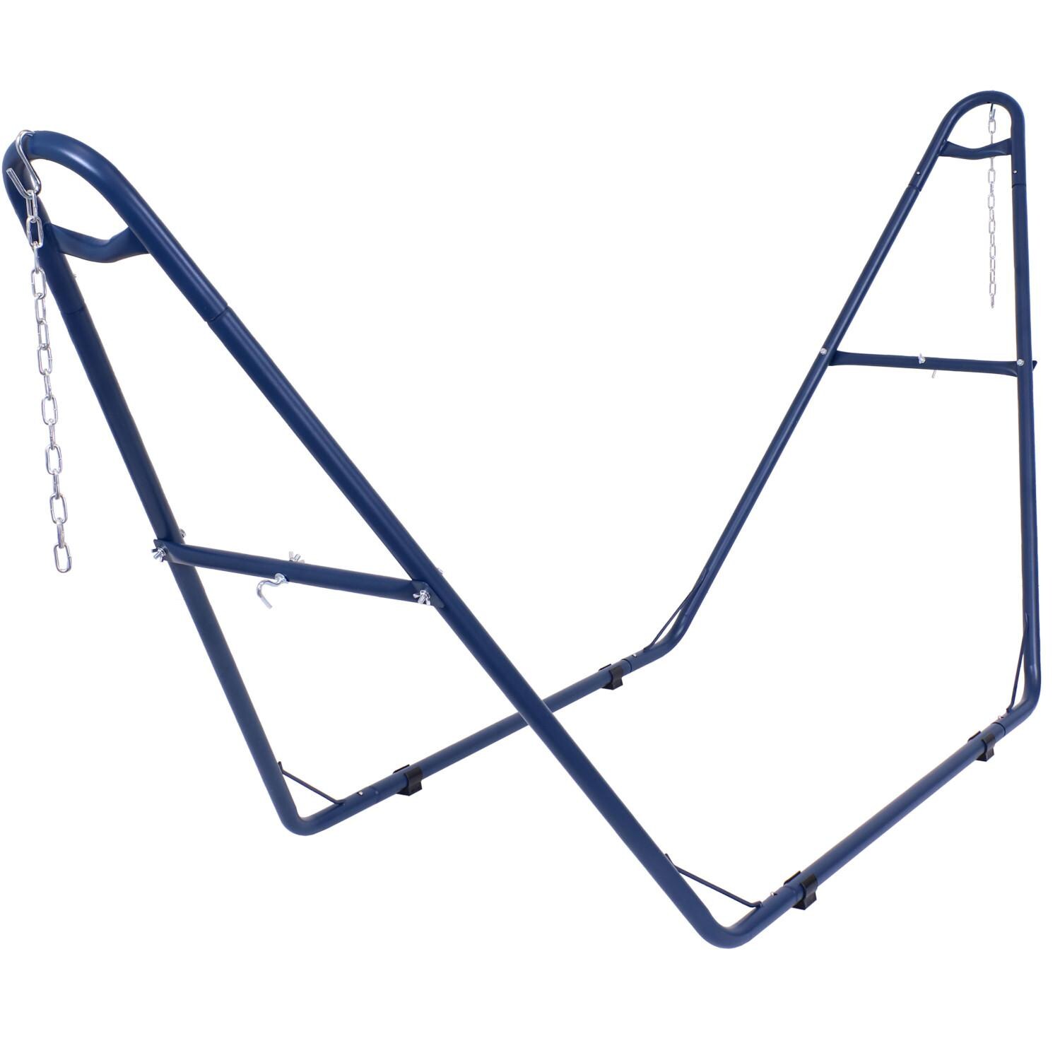 Sunnydaze Decor Steel Universal Multi-Use Hammock Stand - Blue - HH-MHS-BLUE image