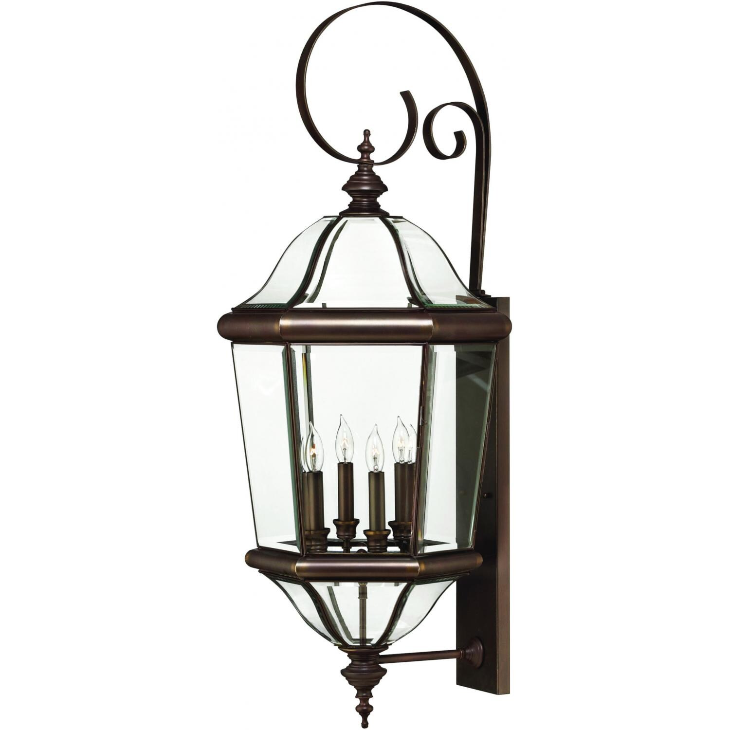 Hinkley Lighting Augusta Four Light 39Inch Outdoor Wall Light Copper Bronze 2456CB BBQGuys