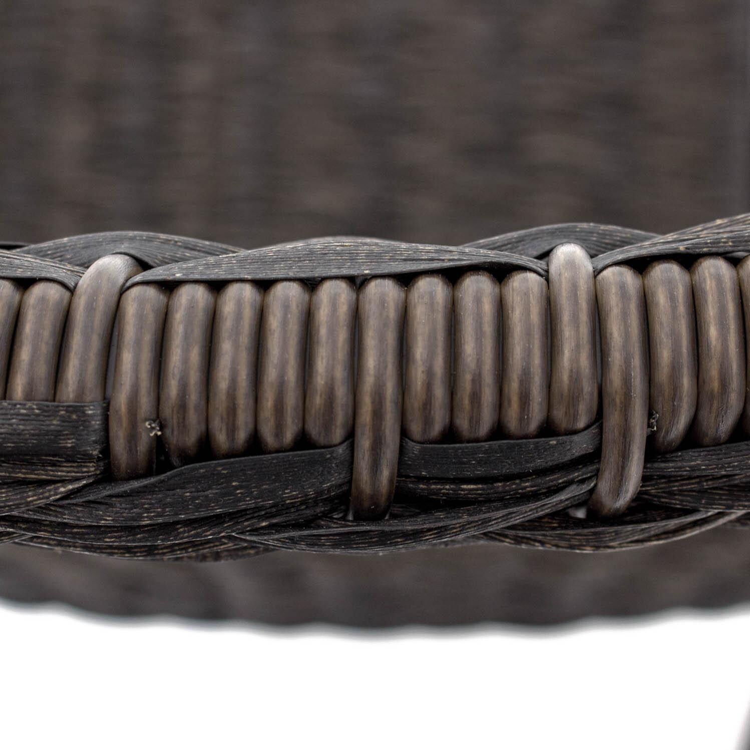 Carondelet Wicker Patio Dining Chair - Top Detail - 1026W01ORB thumbnail