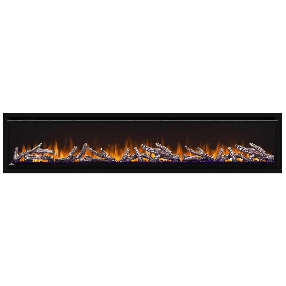Napoleon NEFL74CHD 74-Inch Alluravision Deep Wall Mount Electric Fireplace - Logs - Purple Embers - Orange Flames thumbnail