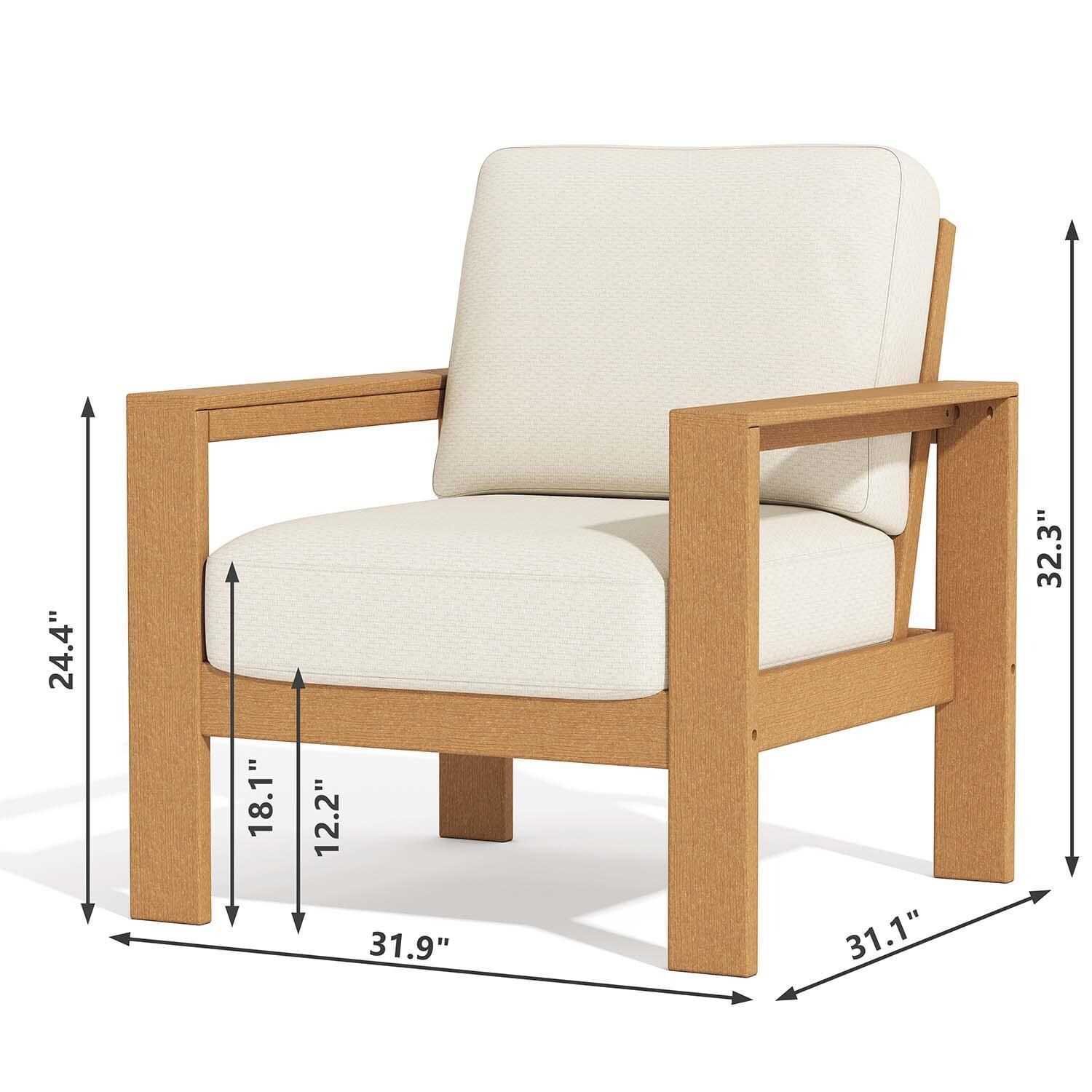 Corbin Bay 5 Pc Set Polyresin Seating Set By Lakeview Outdoor Designs - Chair - Dimensional thumbnail
