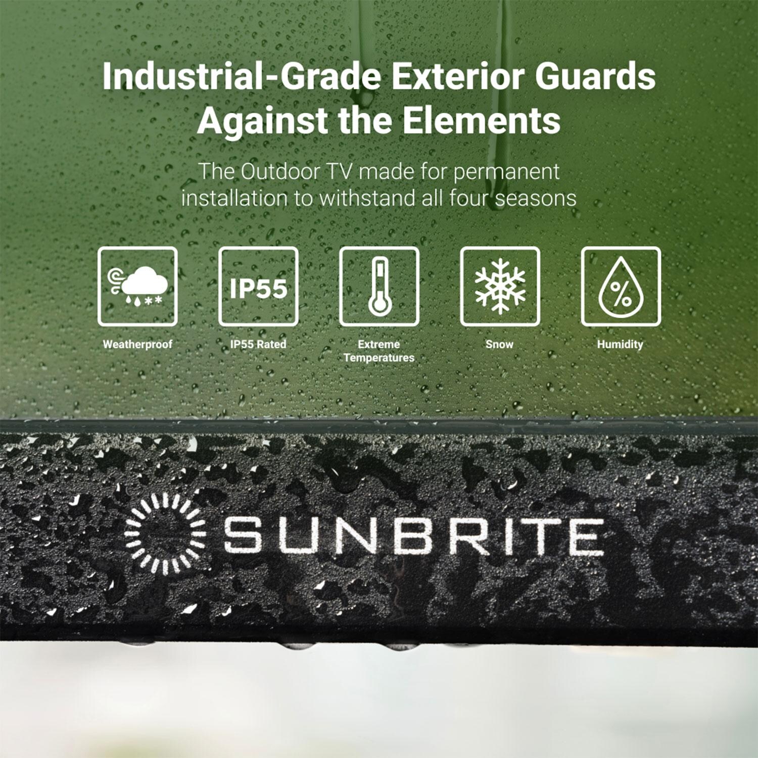 SunBriteTV SB-FS-65-BL Solis Series 65-in Full Sun 4K UHD HDR Outdoor TV - Weather Resistant - Detail thumbnail