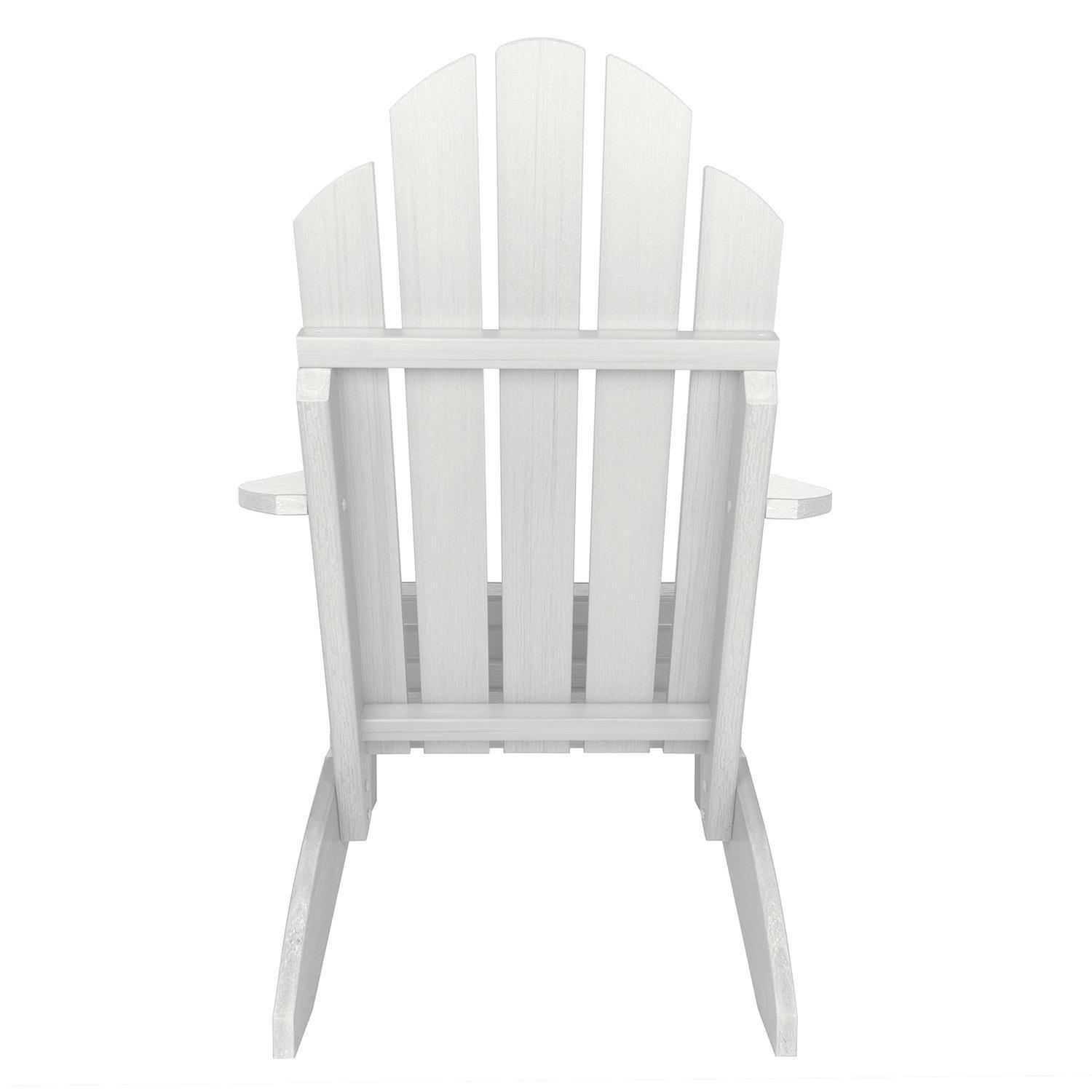Lakeview Paradise Key Adirondack Chair - White - Back View thumbnail