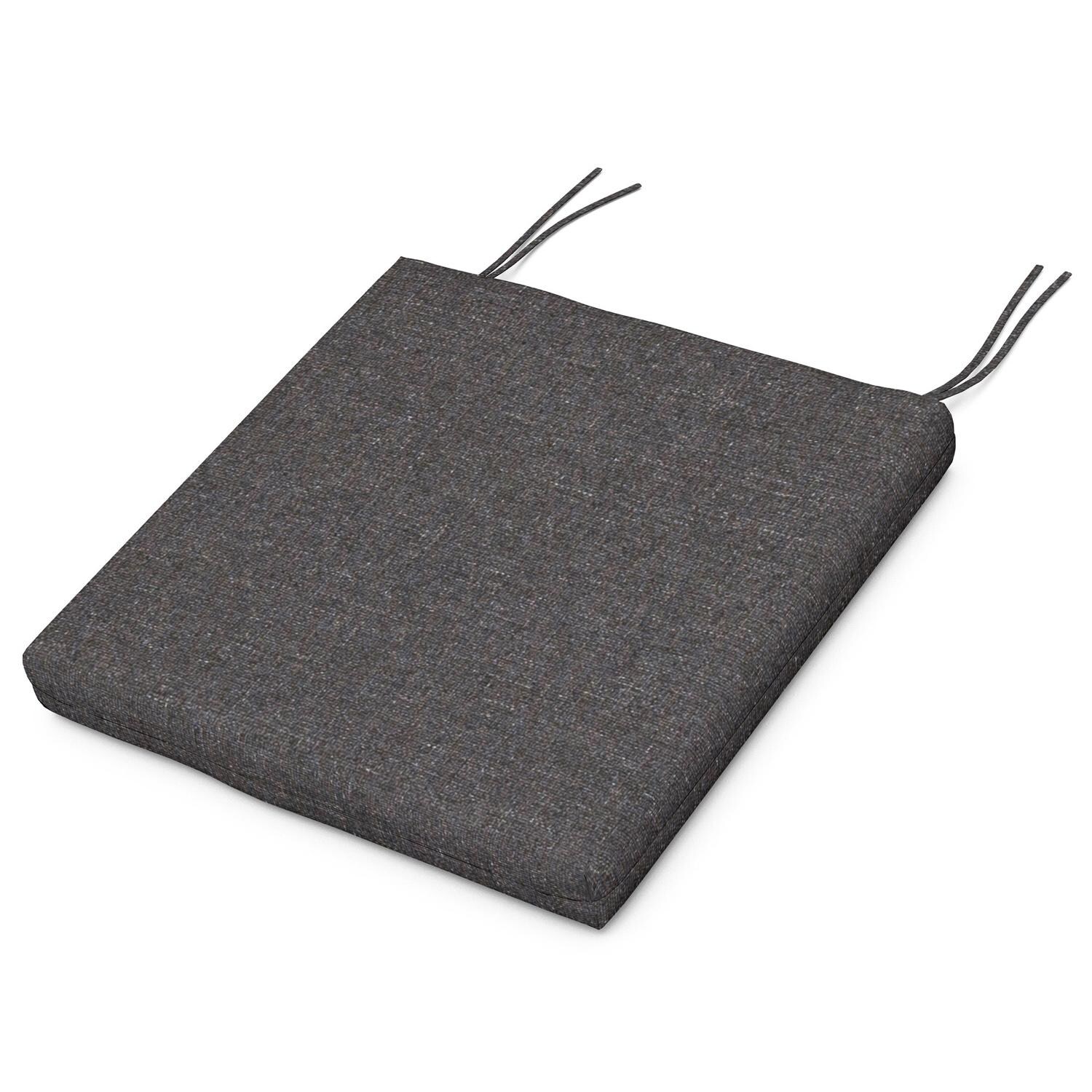 POLYWOOD Outdoor Seat Cushion - 17 X 17.5-Inch - Ash Charcoal thumbnail