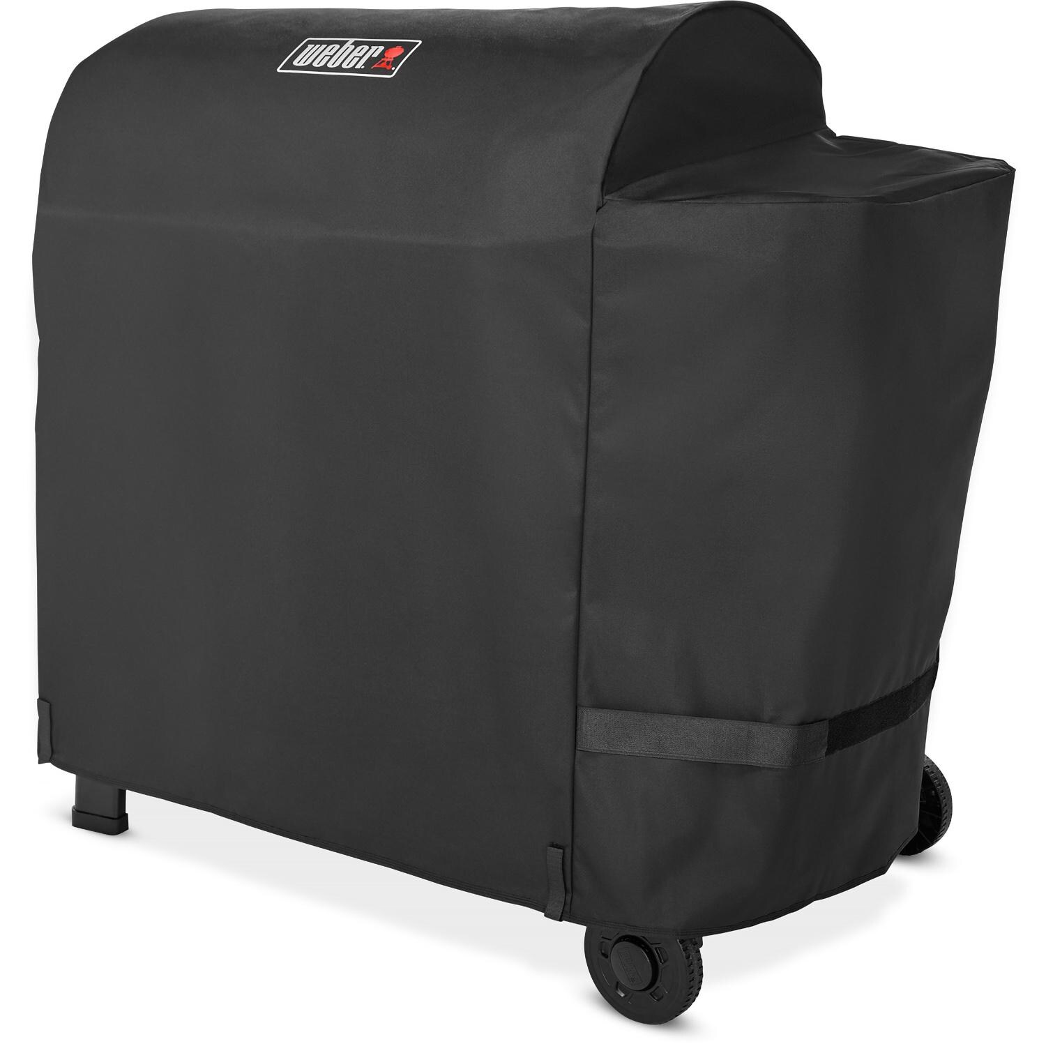 Weber 3400608 Polyester Grill Cover for Smoque XL 34-in Pellet Grill - Angled Right - White Background thumbnail