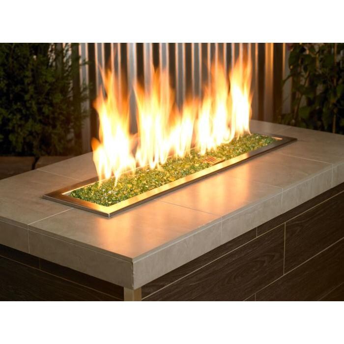 BBQGuys Signature AFF-EVGRRF-10 1/4-Inch Evergreen Reflective Fire Glass - Lifestyle thumbnail