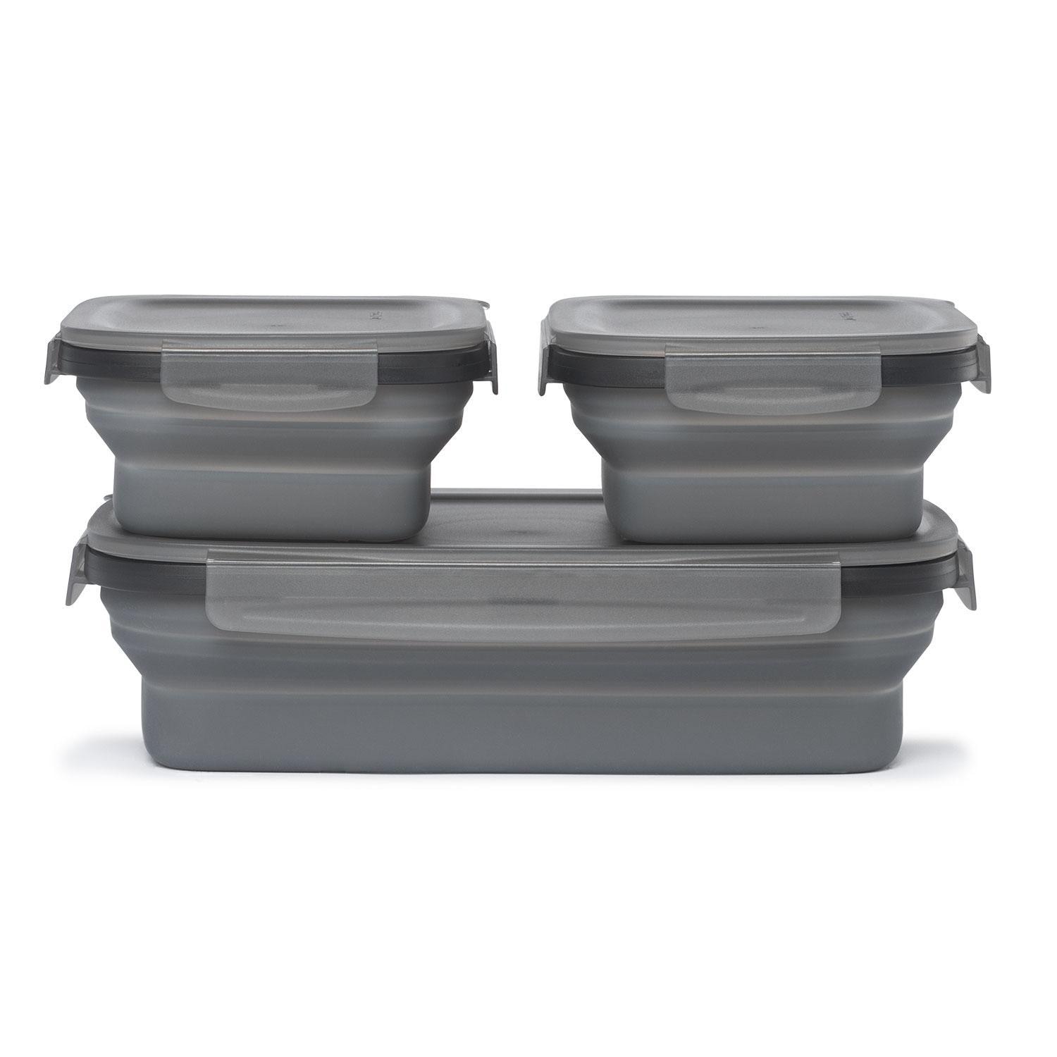 Drip EZ Secondz Food Storage Prep Tub - Charcoal - SCNDZ-3PK-1-CH