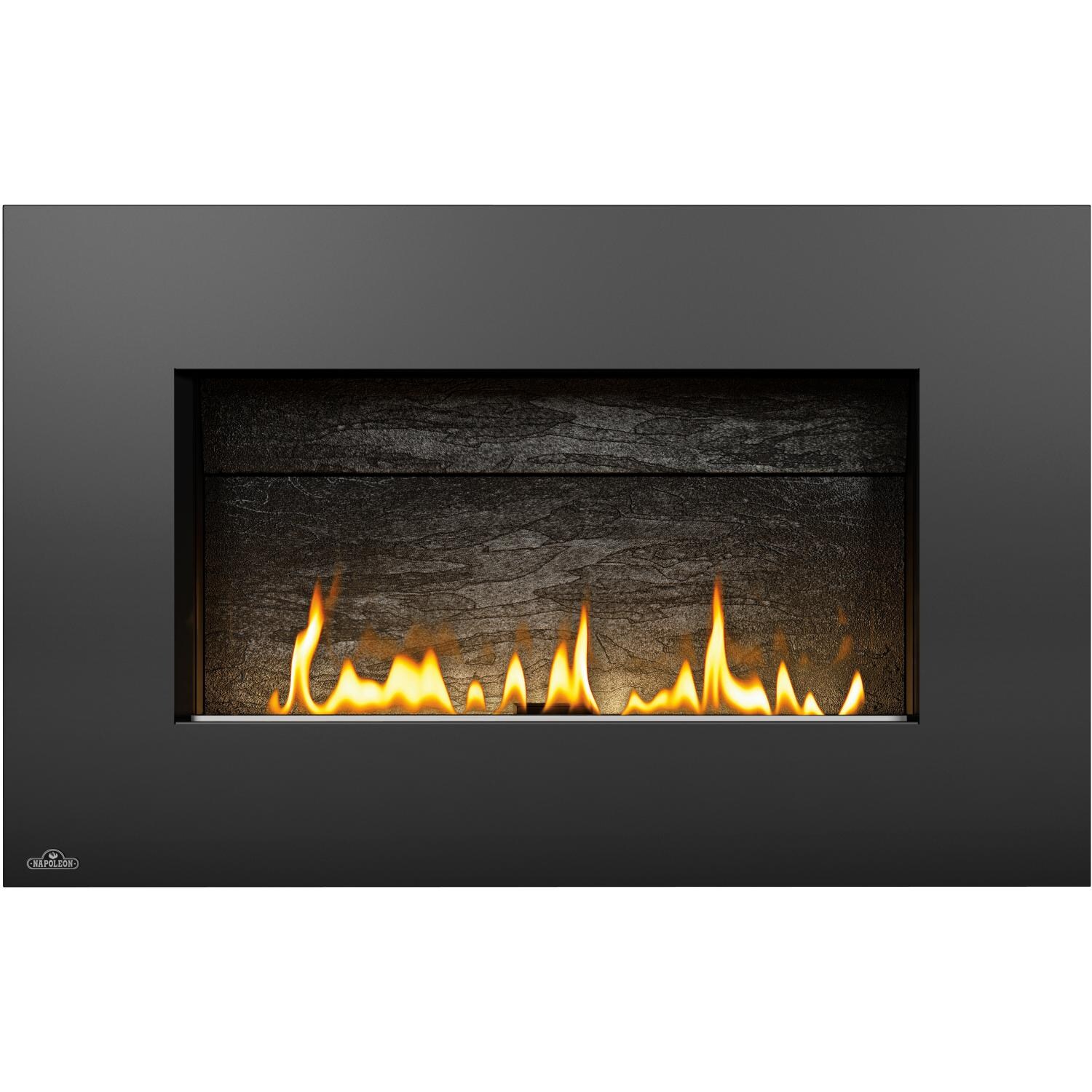 Napoleon Plazmafire 31-Inch Wall Mount Vent Free Natural Gas Fireplace W/ Electronic Ignition And Rectangular Black Surround - WHVF31N