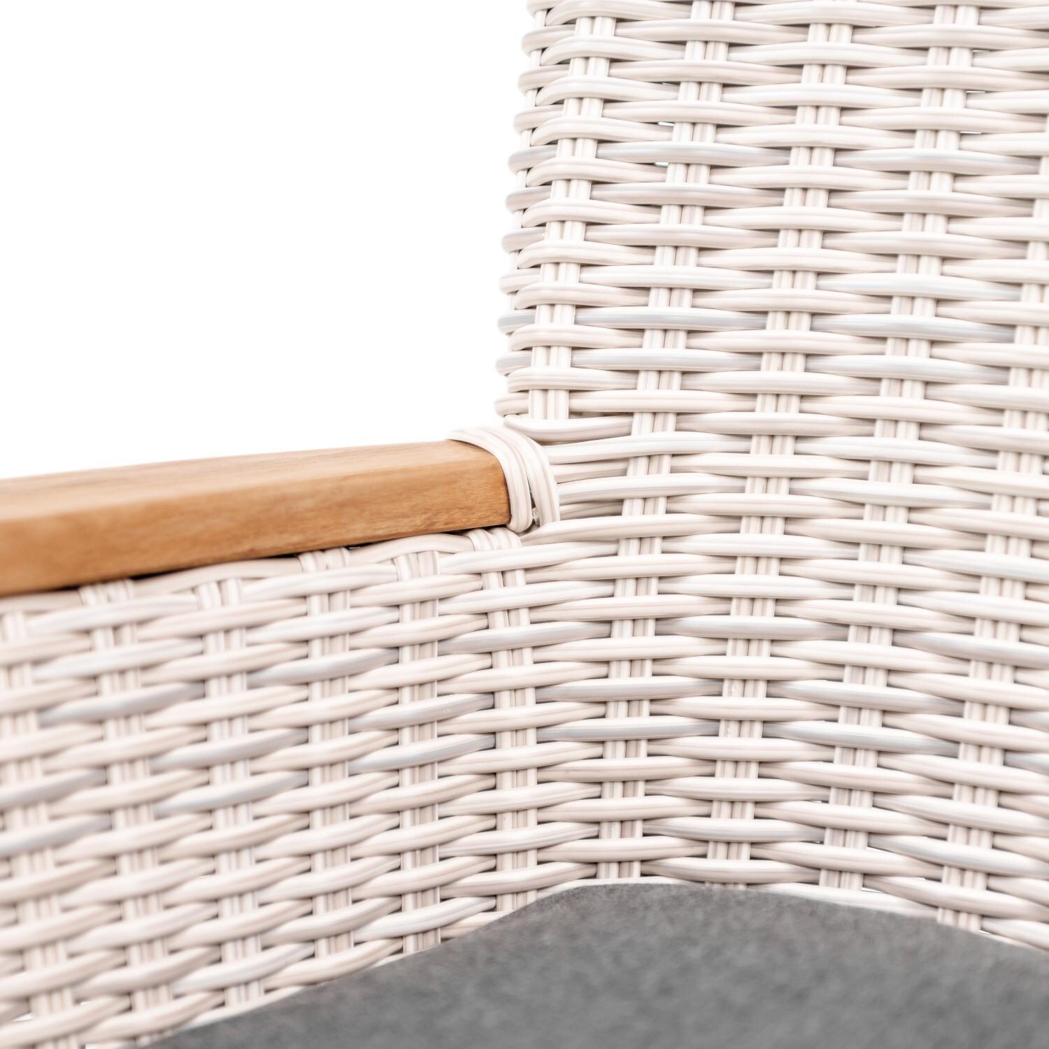 Teak + Table Oyster Bay/Capri Expansion 9 Piece Dining Set - Chair Detail - Detail thumbnail