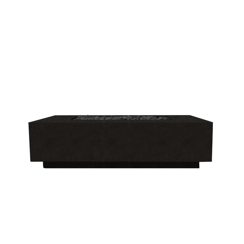 Prism Hardscapes Tavola 8 60-Inch Natural Gas Rectangular Fire Pit Table - Ebony - PH-473-2NG image