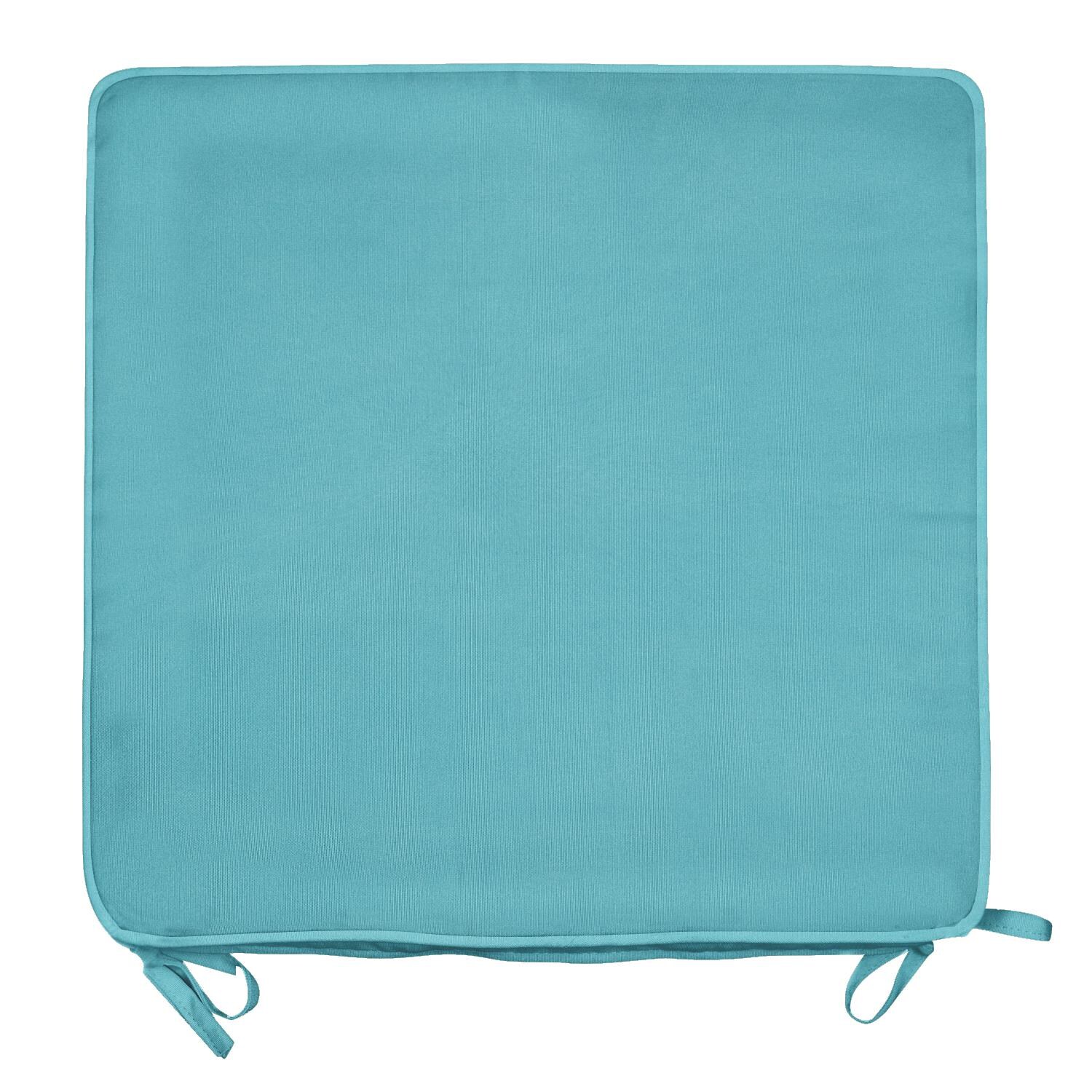Sunbrella Canvas Aruba Medium Outdoor Replacement Seat Cushion W/ Piping By UltimatePatio.com - Top View thumbnail