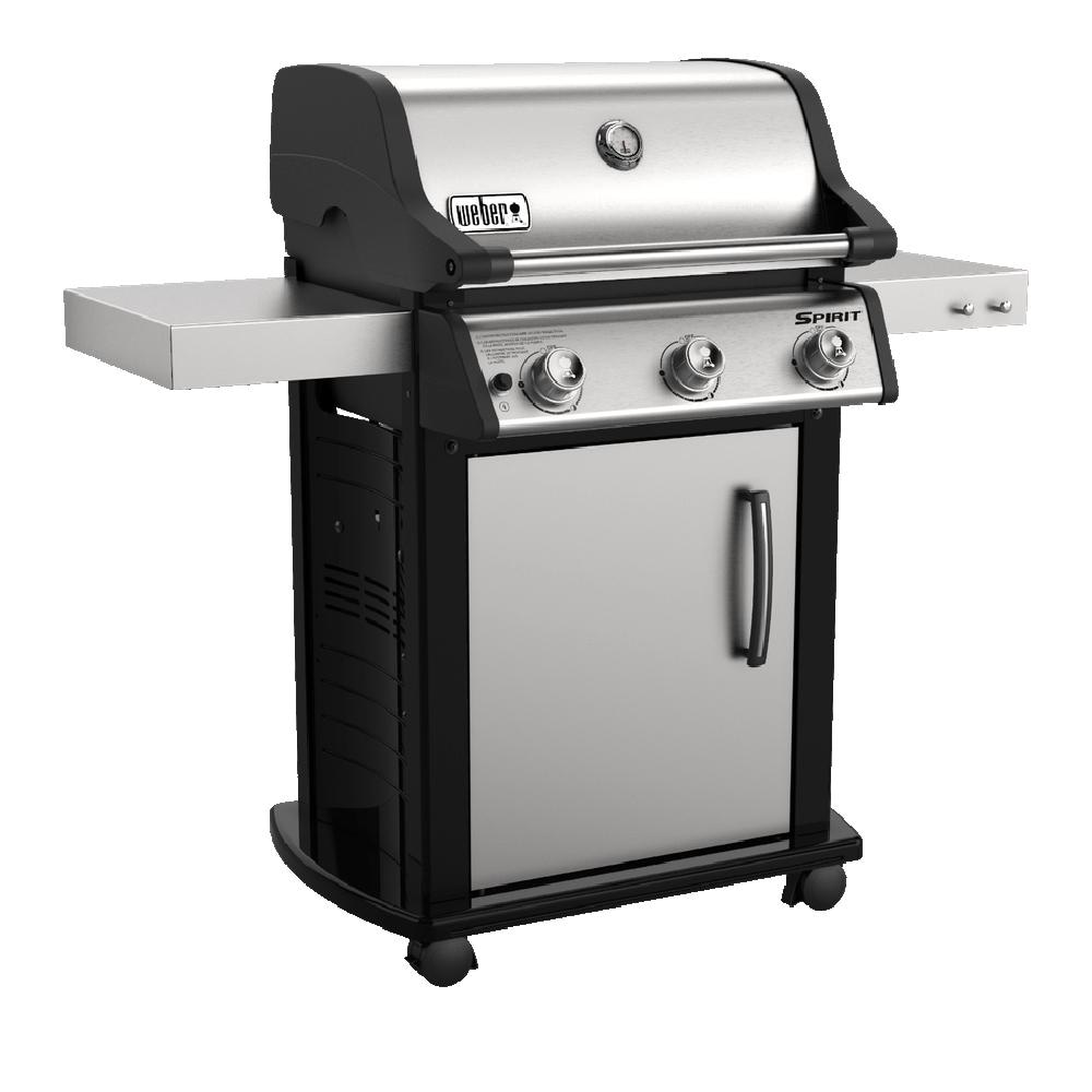 Weber - 46502001 - Spirit S-315 Freestanding Propane Gas Grill - Stainless Steel - Angled Right thumbnail