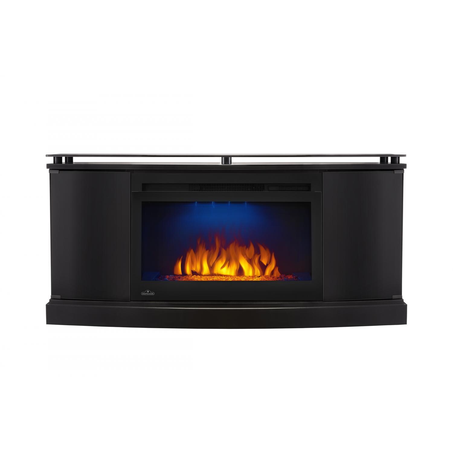 Napoleon NEFP27-3116B 53-Inch Anya Electric Fireplace Media Console - Black - Blue Night Light thumbnail